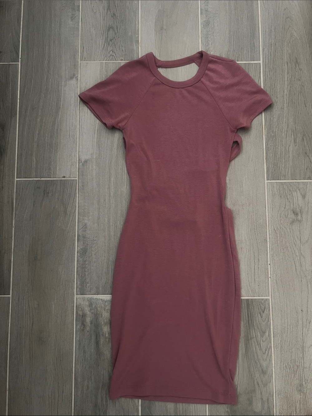 Fashion Nova Women’s Short Sleeve Bodycon Dress - Mauve